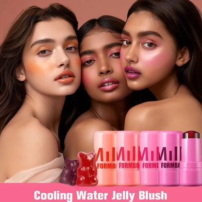 Jelly Blush Lip Gloss Stick For Lazy People To Contou  Even Skin Tone Brighten And Color Easy To Apply For Both Lips And Face