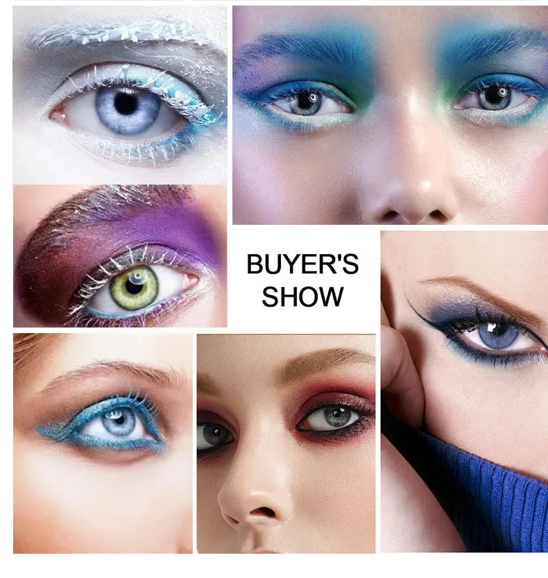5d Three-dimensional Mascara Purple Blue White Multi-color Mascara Base Long-lasting Non-smudge Long-lasting Curling Shaping Mas