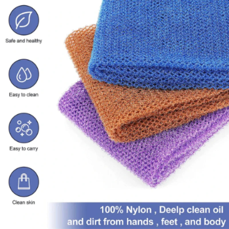 1Pcs African Net Sponge Exfoliating Body Net Scrubbing Wash Net Washcloth Bathing Sponge Net Shower Cleaning Tools