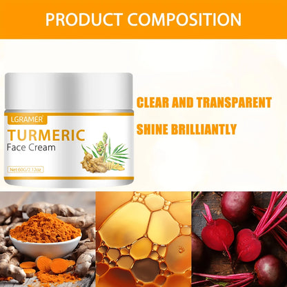 Turmeric Moisturizer Whitening Face Turmeric day & night Cream For Dark Spot anti-wrinkle Acne pigmentation corrector skin care