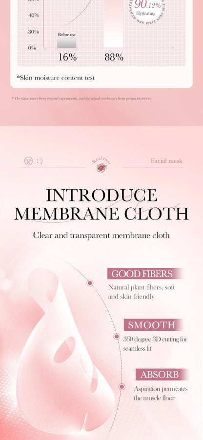 10pcs SADOER Fruit Floral Fragrance Face Mask Moisturizing Firming Hydrating Chamomile Blueberry Facial Masks For Face Skin Care