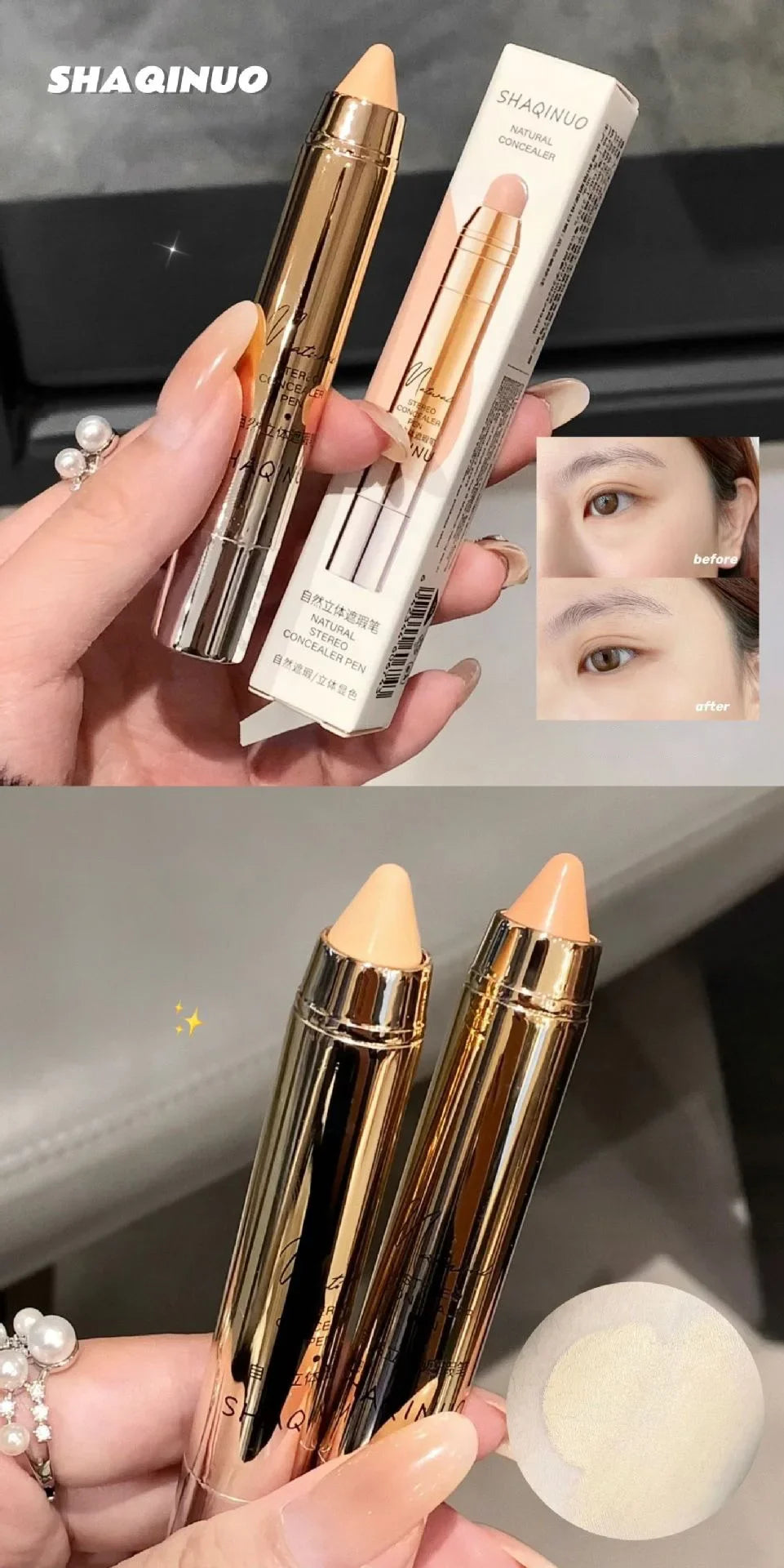 Concealer Cover Stick Crayon Full Cover Conceal Spot Blemish Cream Foundation Waterproof Facial Contouring Makeup Tool Cosmetics