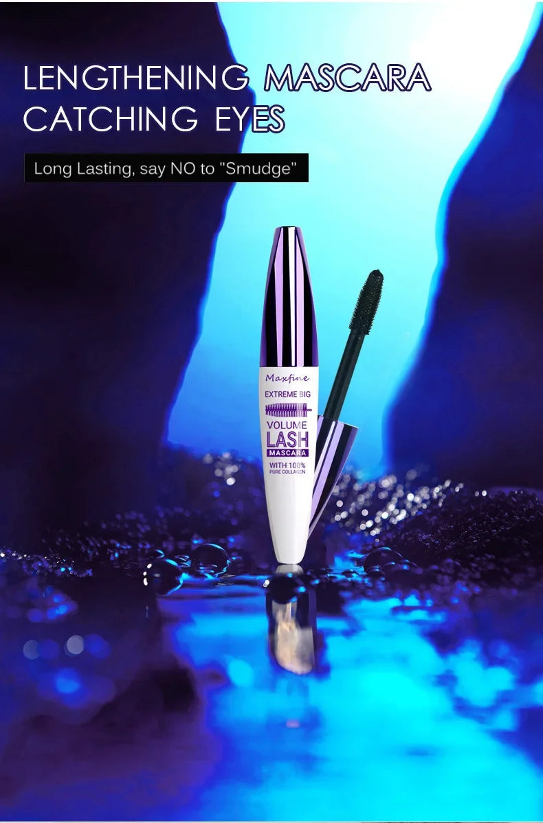 5d Three-dimensional Mascara Purple Blue White Multi-color Mascara Base Long-lasting Non-smudge Long-lasting Curling Shaping Mas