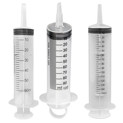60/100/150 ML Reusable BBQ Meat Syringe Marinade Injector Nutrient Sterile Measuring Syringe For Poultry Pet Animal Feeding Tool