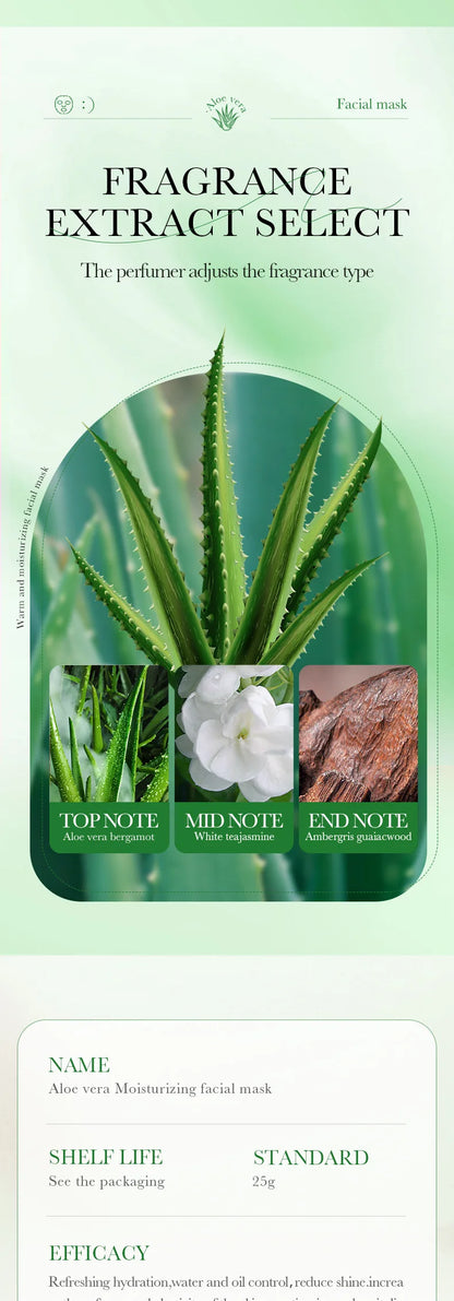 10pcs SADOER Fruit Floral Fragrance Face Mask Moisturizing Firming Hydrating Chamomile Blueberry Facial Masks For Face Skin Care