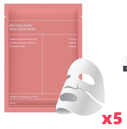 Bio-Collagen Face Mask Shrink Pore Deep Moisturizing Overnight Mask Anti-Wrinkle Hydrating Refreshing Brightening Face Skin Care