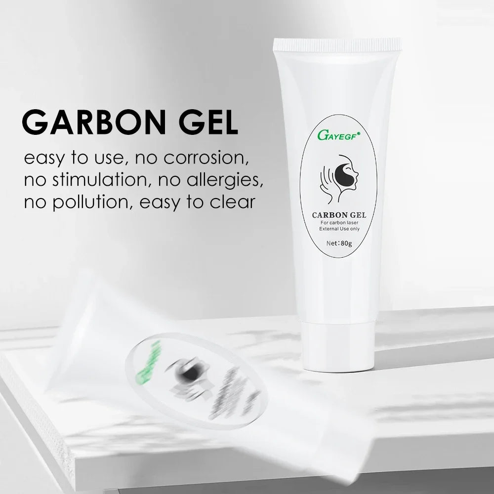 80g Facial Carbon Gel Skin Deep Cleansing Moisturizing Black Mask Pore Shrinking Oil Control Active Nano Toner Face Care Tool