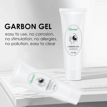 80g Facial Carbon Gel Skin Deep Cleansing Moisturizing Black Mask Pore Shrinking Oil Control Active Nano Toner Face Care Tool