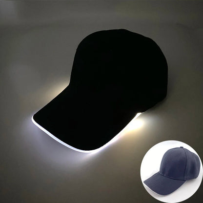 Trendy Light Up Glowing Baseball Hat LED Luminous Hip Hop Rap Cap DJ Dance NightClub Bar Party Props Neon Hiphop Hat Supplies