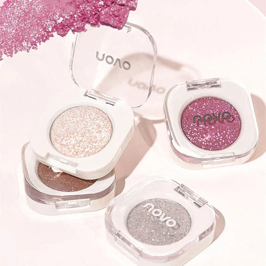 Monochrome Glitter Eyeshadow Pearlescent Highlighter Powder Makeup Diamond Eye Shadow Palette Bright Shiny Eye Makeup Cosmetics