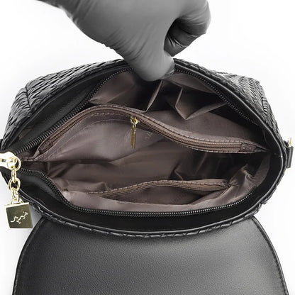 Luxury Handbag Women Bags Designer Pu Leather Knitting Shoulder Messenger Crossbody Bags for Women Mother Bolsa Ladies Hand Bag