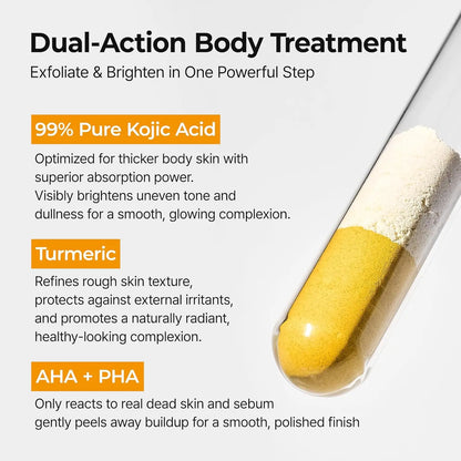 Body Keratin Care Kojic Acid Turmeric Spray Gently Exfoliating Peeling Solution Nourishing Hydrating Skin Care All Skin Types