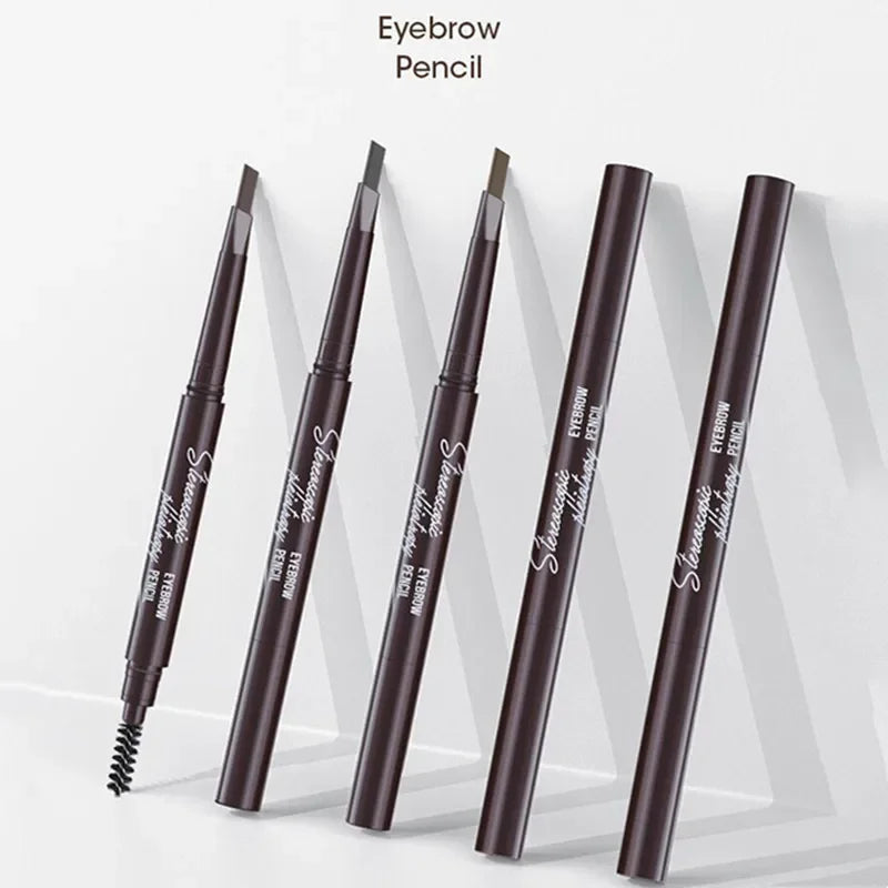 5 Colors Eyebrow Cosmetics Pencil Waterproof Double-headed Eyebrow Tattoo Natural Long Lasting Makeup Paint Eyebrow Pencil