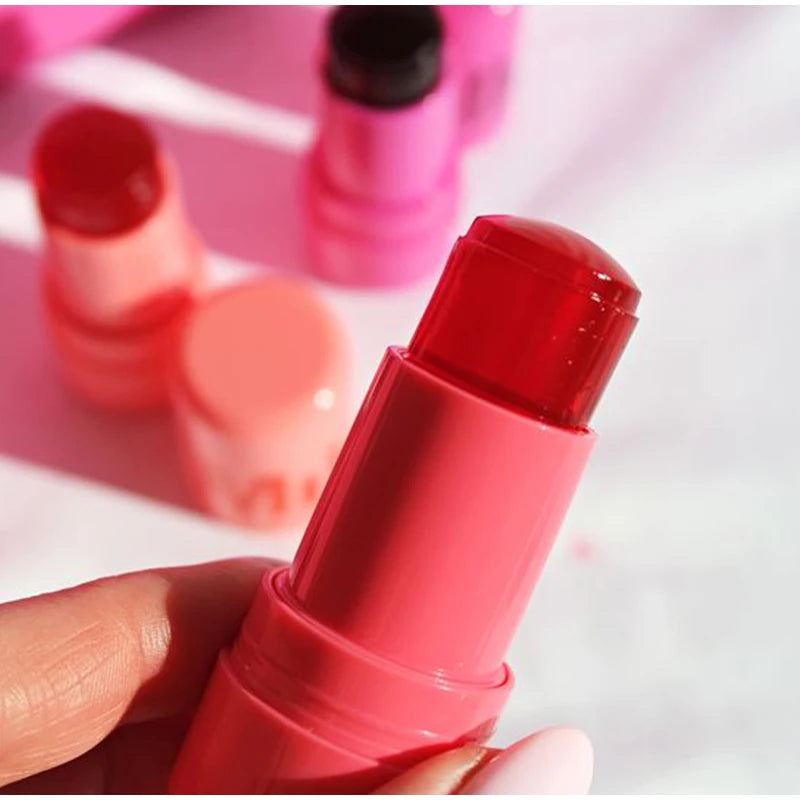 Jelly Blush Lip Gloss Stick For Lazy People To Contou  Even Skin Tone Brighten And Color Easy To Apply For Both Lips And Face