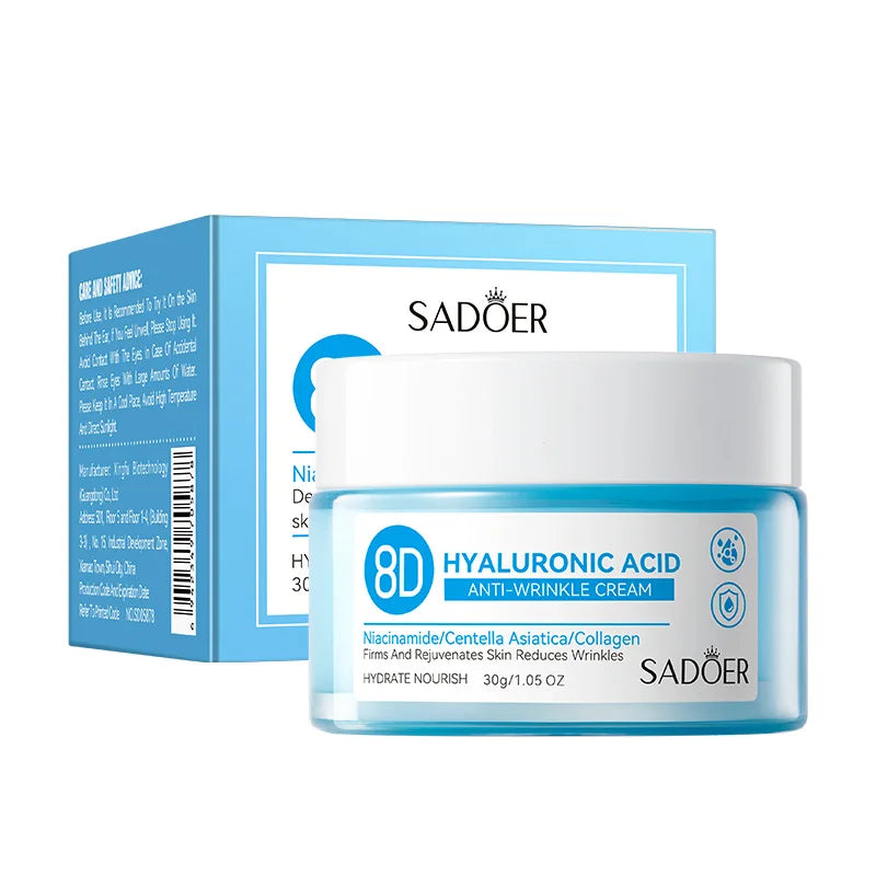 Hyaluronic Acid Face Cream Deeply Moisturizing Nourish Rejuvenates Skin Care Brighten Tender Hydrating Facial Collagen Cream