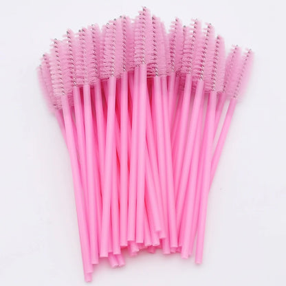 LTWEGO Disposable Eyelashes Brushes Eyelashes Extension Tools Eyebrow Brush Mascara Wands Applicator Spoolers Eyelashes Cosmetic