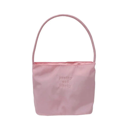 Women's High Capacity Handbag Underarm Handbag Shoulder Bag Embroidered Letters Underarm Bag Handbags Tote Bags